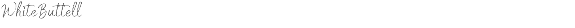Sample characters White Buttell Font